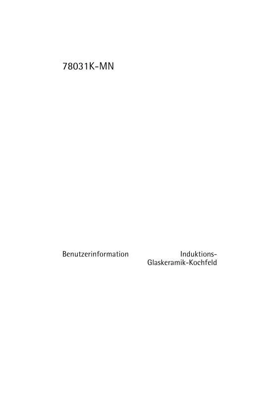 Mode d'emploi AEG-ELECTROLUX 78031K-MN