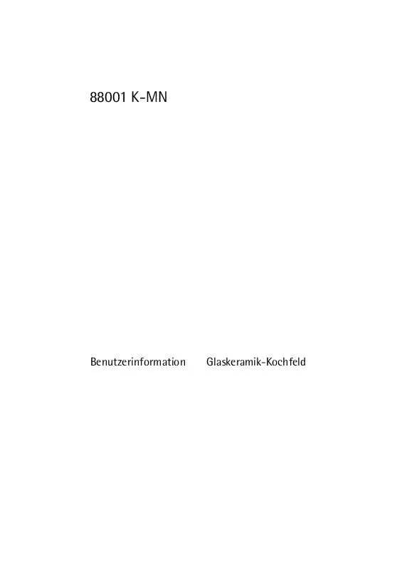 Mode d'emploi AEG-ELECTROLUX 88001K-MN 99Q