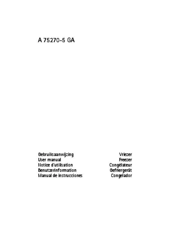 Mode d'emploi AEG-ELECTROLUX A75270GA5