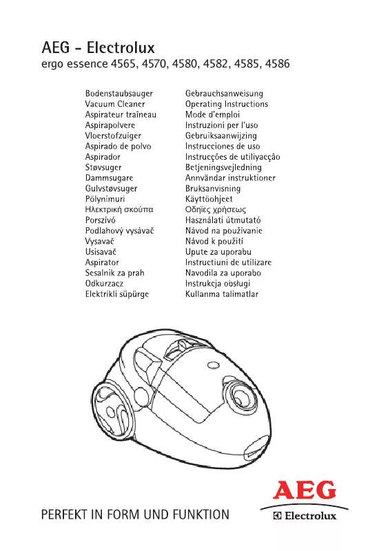 Mode d'emploi AEG-ELECTROLUX AE 4585