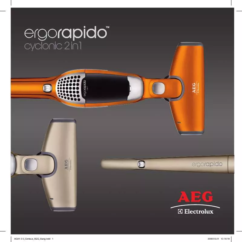 Mode d'emploi AEG-ELECTROLUX AG812