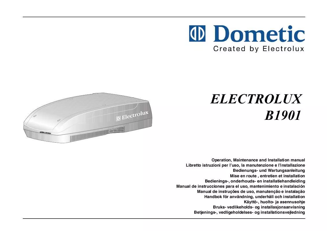 Mode d'emploi AEG-ELECTROLUX B1901