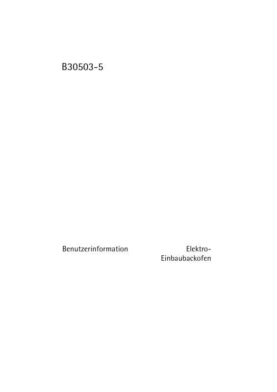 Mode d'emploi AEG-ELECTROLUX B30503-5-W DE R08