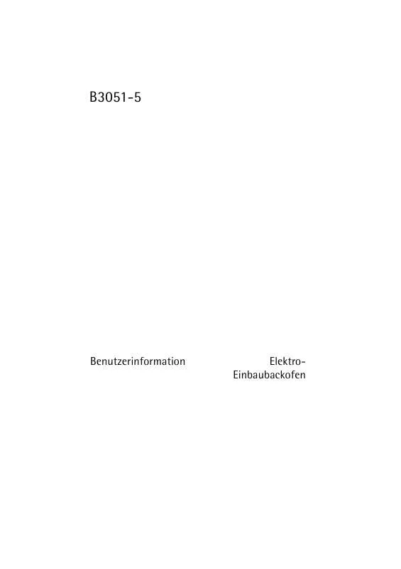 Mode d'emploi AEG-ELECTROLUX B3051-5-M EU R08