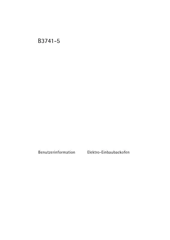 Mode d'emploi AEG-ELECTROLUX B3741-5-M