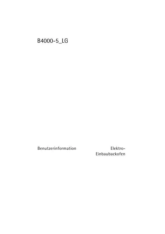 Mode d'emploi AEG-ELECTROLUX B4000-5-LG