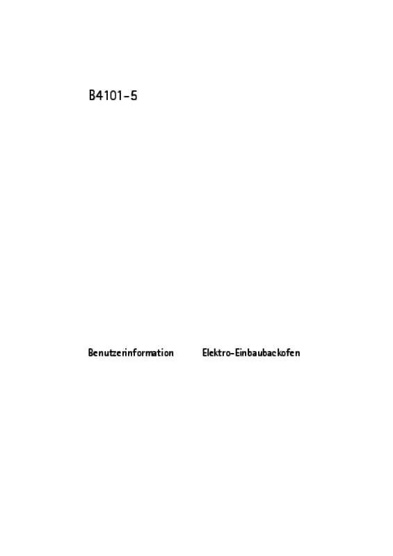 Mode d'emploi AEG-ELECTROLUX B4101-5-D