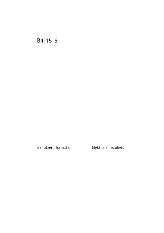 Mode d'emploi AEG-ELECTROLUX B4115-5-M UK