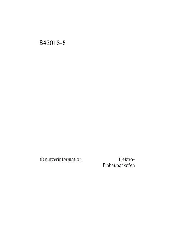 Mode d'emploi AEG-ELECTROLUX B43016-5-M DE R08