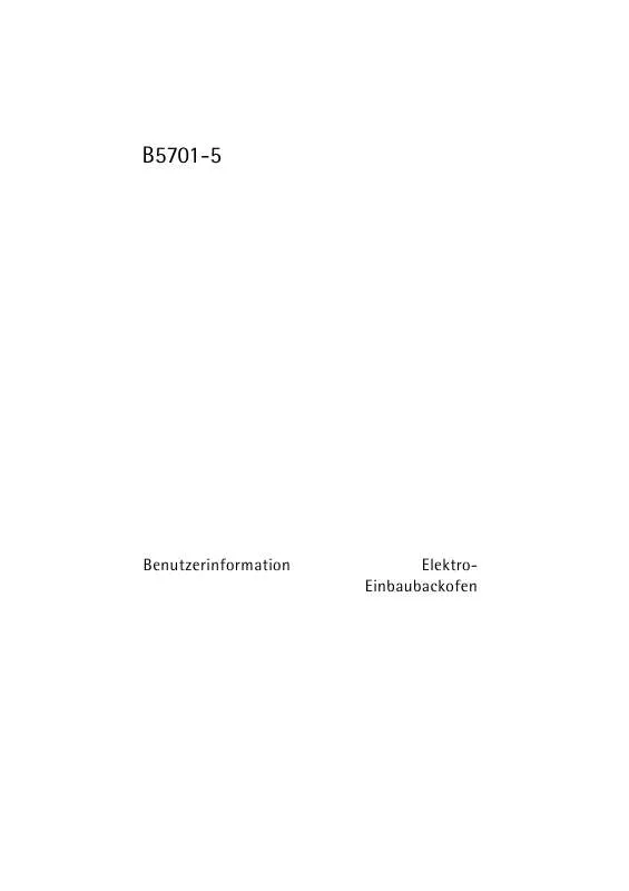 Mode d'emploi AEG-ELECTROLUX B5701-5-A EU R08