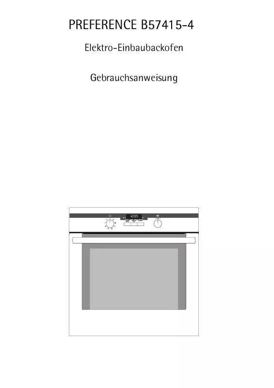 Mode d'emploi AEG-ELECTROLUX B57415-4-A