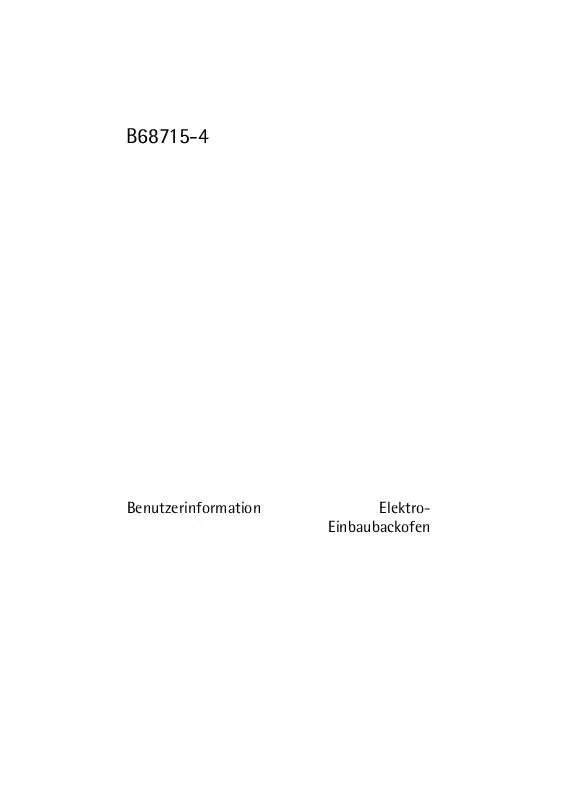 Mode d'emploi AEG-ELECTROLUX B68715-4-M R07