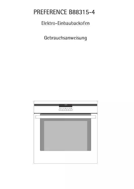 Mode d'emploi AEG-ELECTROLUX B88315-4-A