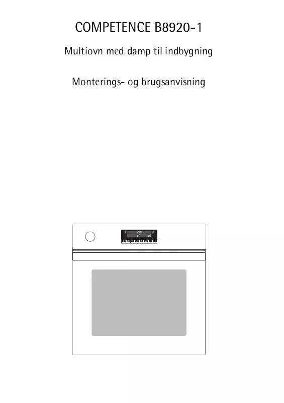 Mode d'emploi AEG-ELECTROLUX B8920-1-M