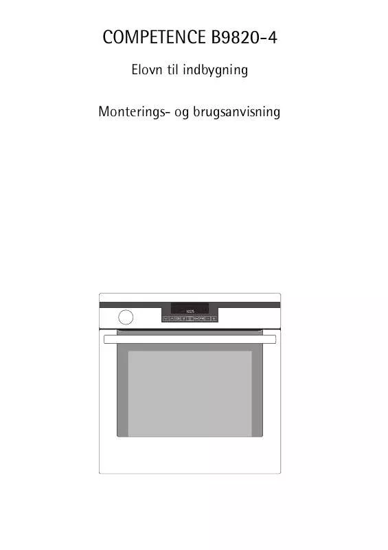 Mode d'emploi AEG-ELECTROLUX B9820-4-A