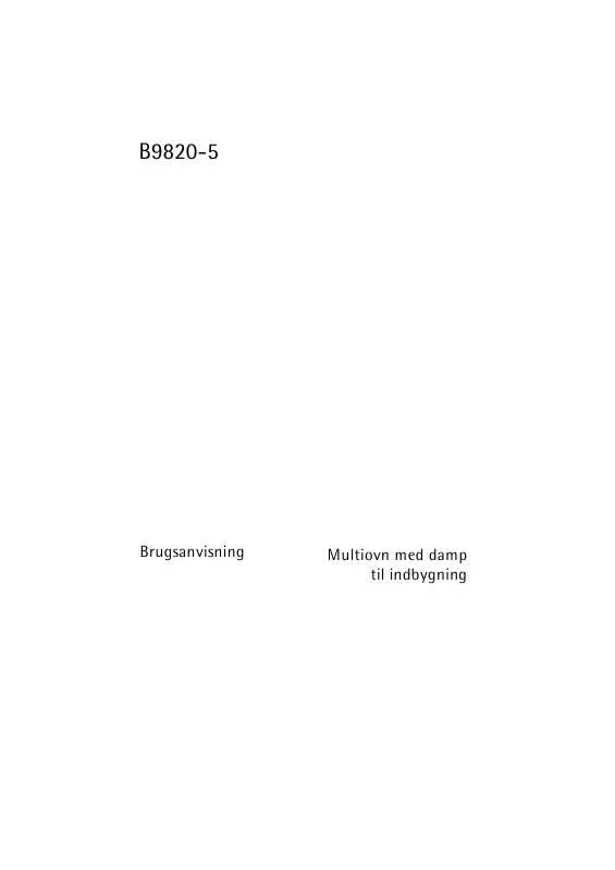 Mode d'emploi AEG-ELECTROLUX B9820-5-A