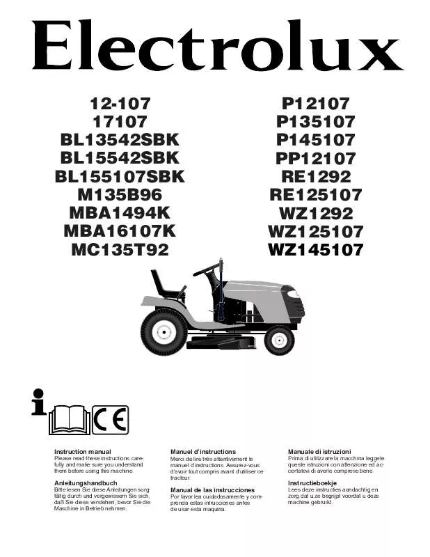 Mode d'emploi AEG-ELECTROLUX BL13542SBK