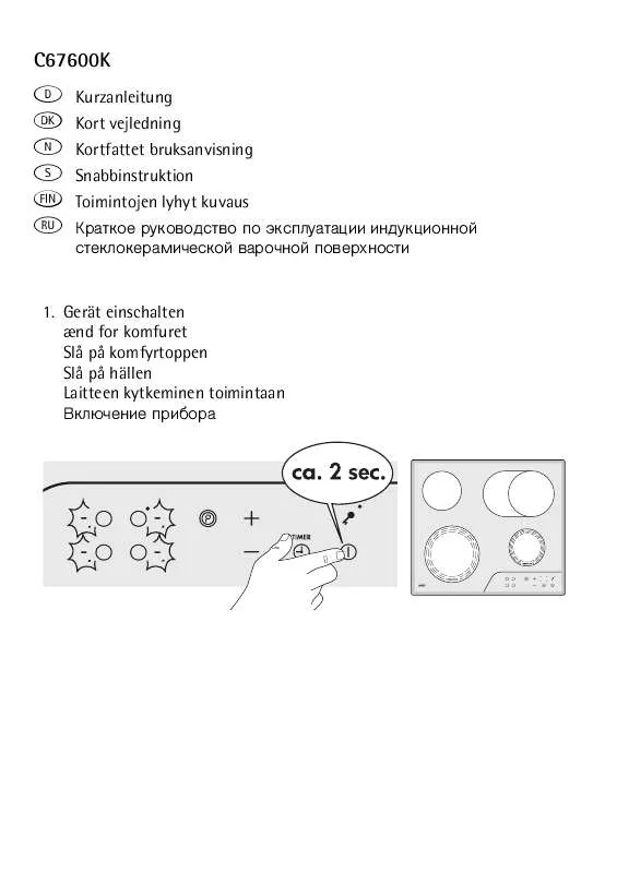 Mode d'emploi AEG-ELECTROLUX C67600K-MN