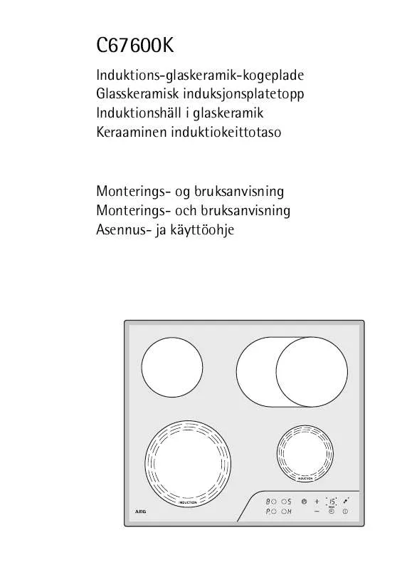 Mode d'emploi AEG-ELECTROLUX C67600K-MNAG2