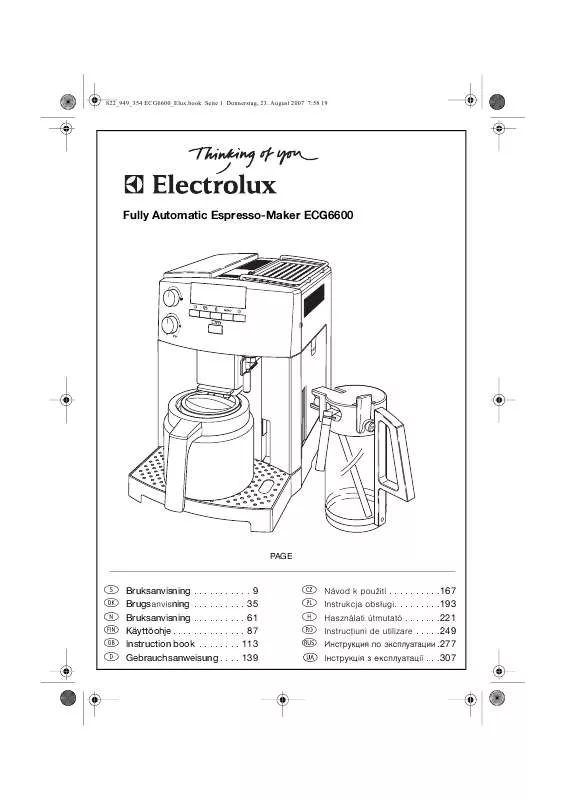 Mode d'emploi AEG-ELECTROLUX CG6600