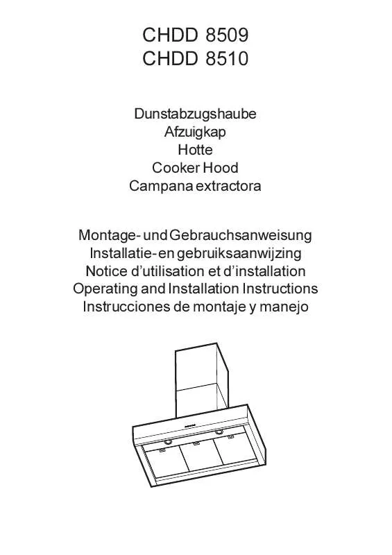 Mode d'emploi AEG-ELECTROLUX CHDD8509-M