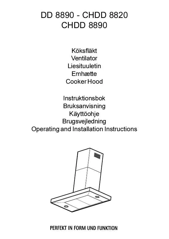 Mode d'emploi AEG-ELECTROLUX DD8890A/S