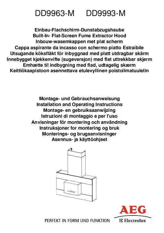 Mode d'emploi AEG-ELECTROLUX DD9963-M