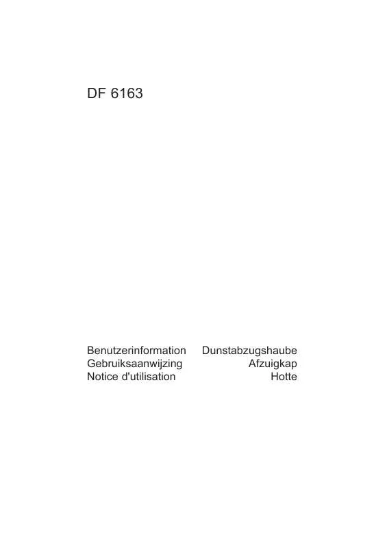 Mode d'emploi AEG-ELECTROLUX DF6163-M