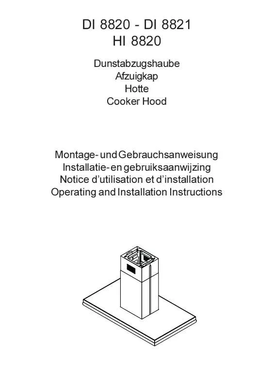 Mode d'emploi AEG-ELECTROLUX DI8820-A