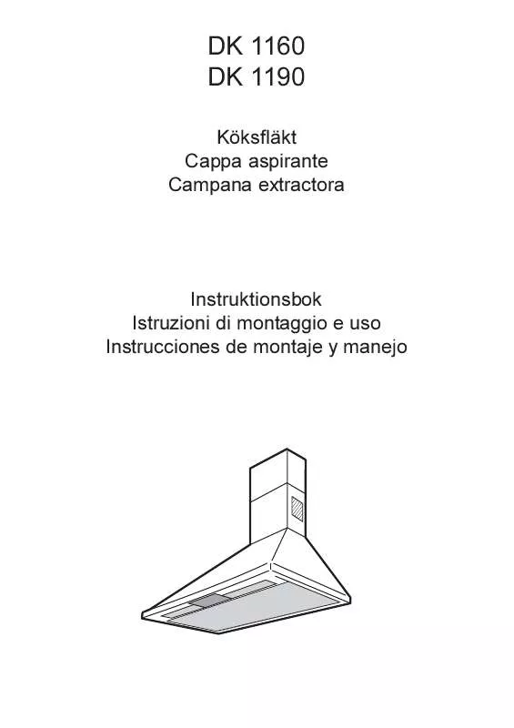 Mode d'emploi AEG-ELECTROLUX DK1160-M