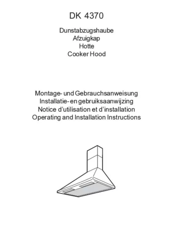 Mode d'emploi AEG-ELECTROLUX DK4370-M