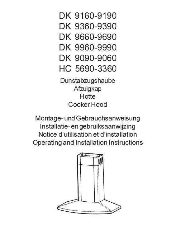 Mode d'emploi AEG-ELECTROLUX DK9060-M