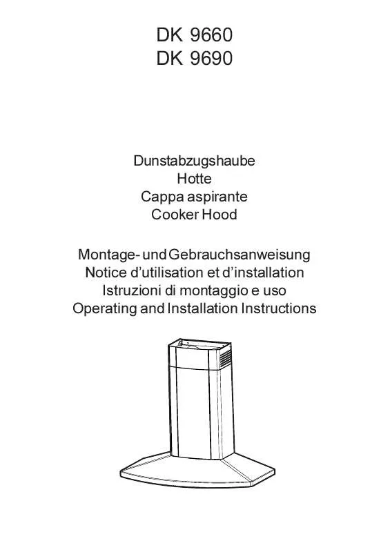 Mode d'emploi AEG-ELECTROLUX DK9660M/CH