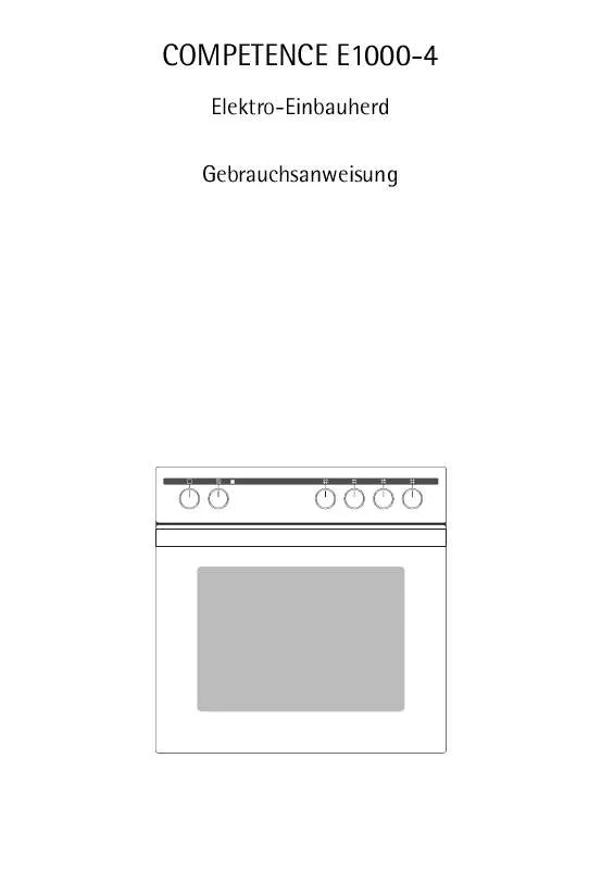 Mode d'emploi AEG-ELECTROLUX E1000-4-W R05