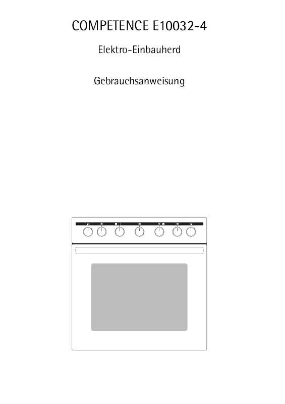 Mode d'emploi AEG-ELECTROLUX E10032-4-M DE R07