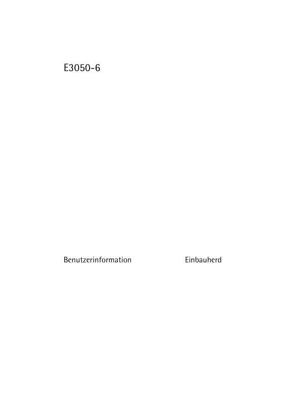 Mode d'emploi AEG-ELECTROLUX E3050-6-D