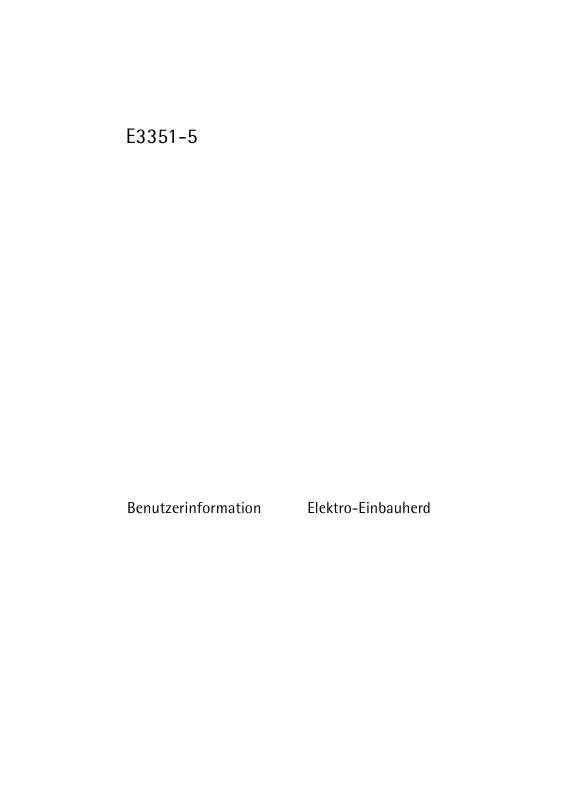 Mode d'emploi AEG-ELECTROLUX E3351-5-M DE R08