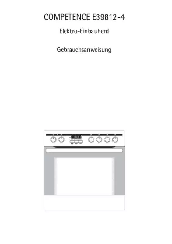 Mode d'emploi AEG-ELECTROLUX E39812-4-D