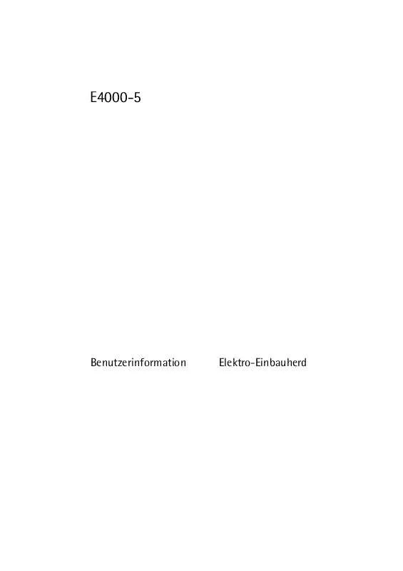 Mode d'emploi AEG-ELECTROLUX E4000-5-LG DE R08