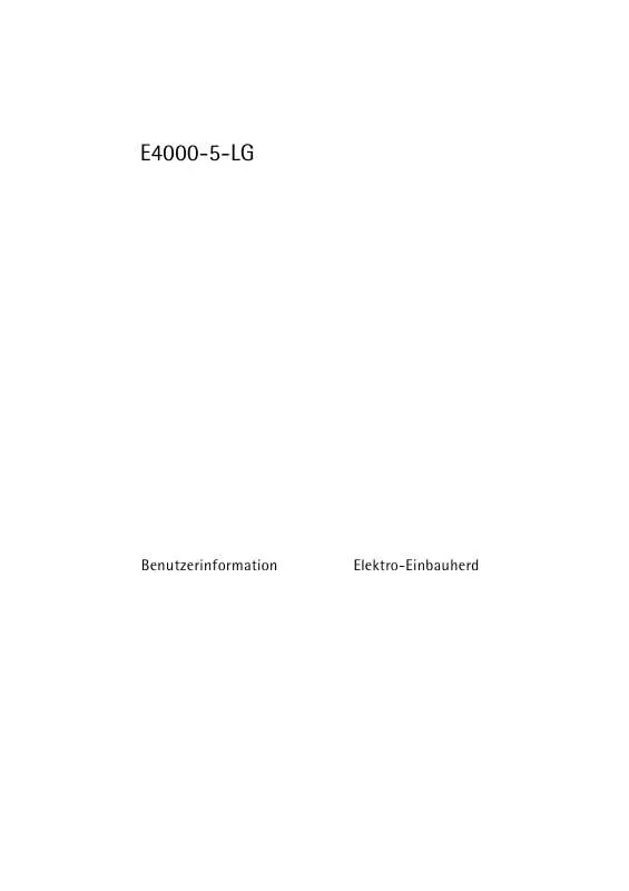 Mode d'emploi AEG-ELECTROLUX E4000-5-LG