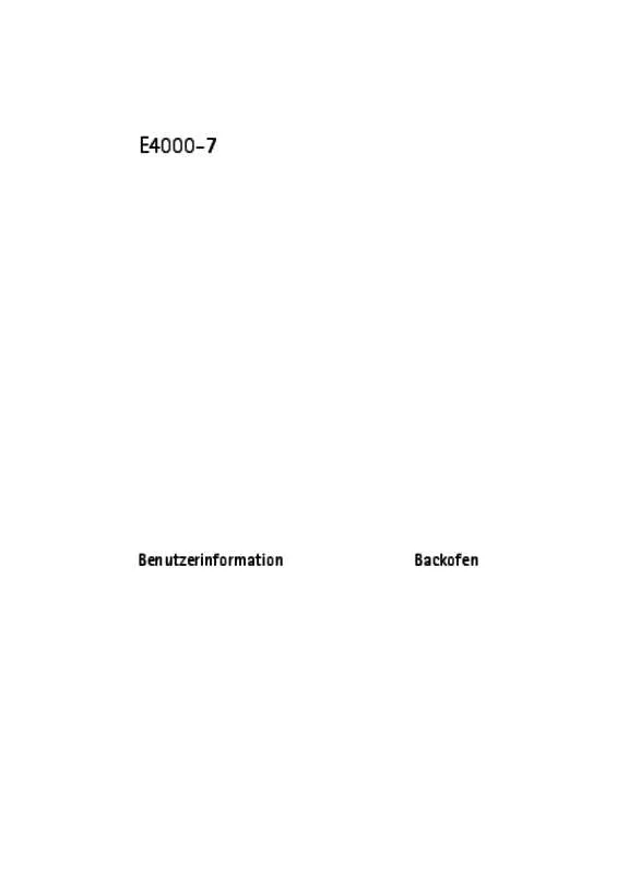 Mode d'emploi AEG-ELECTROLUX E4000-7-LG