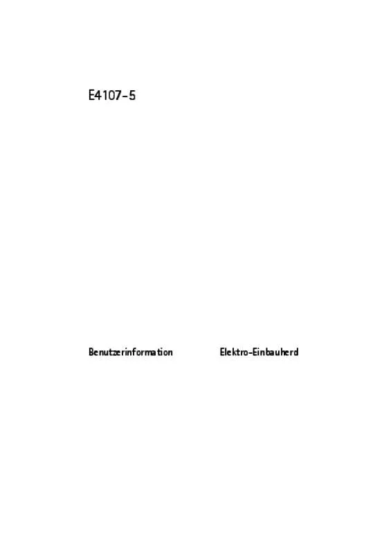 Mode d'emploi AEG-ELECTROLUX E4107-5-M