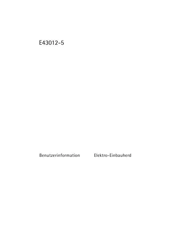 Mode d'emploi AEG-ELECTROLUX E43012-5-M DE R08