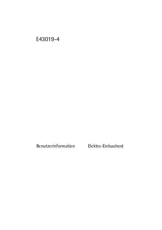 Mode d'emploi AEG-ELECTROLUX E43019-4-M R07