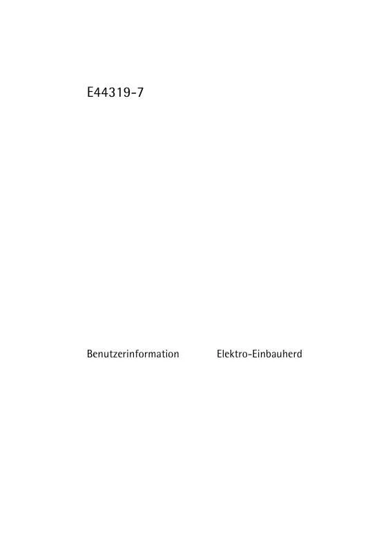 Mode d'emploi AEG-ELECTROLUX E44319-7-A