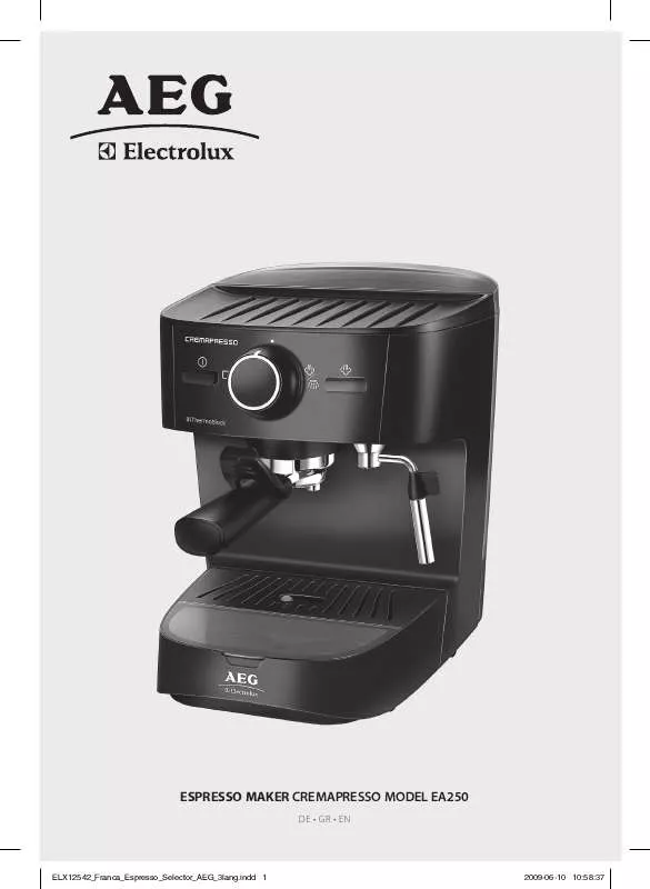 Mode d'emploi AEG-ELECTROLUX EA250