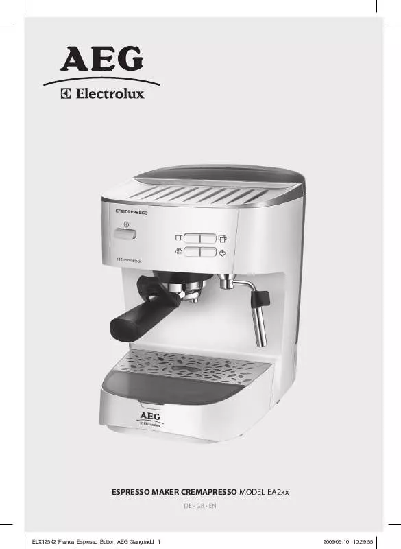 Mode d'emploi AEG-ELECTROLUX EA260