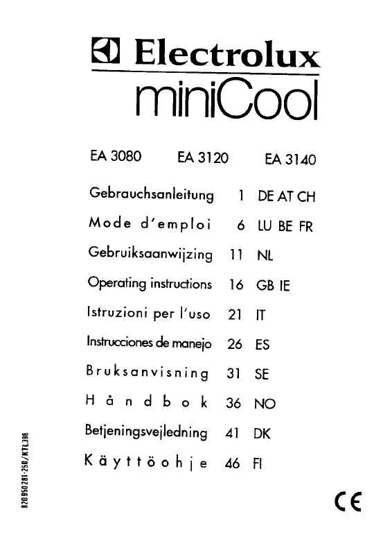 Mode d'emploi AEG-ELECTROLUX EA3080