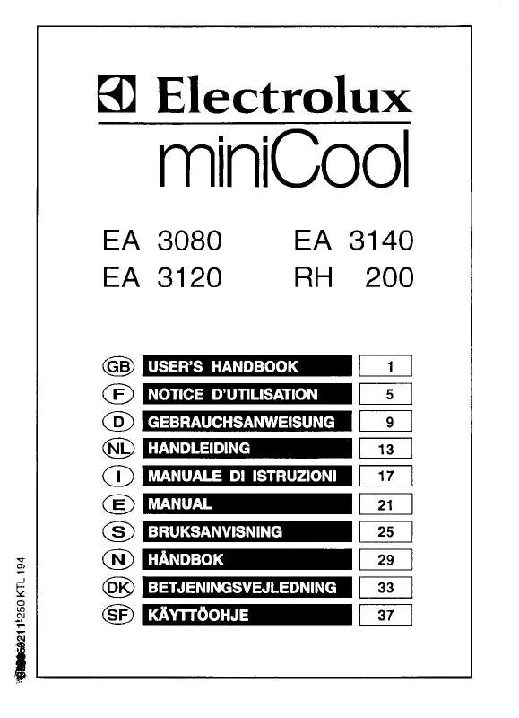 Mode d'emploi AEG-ELECTROLUX EA3140