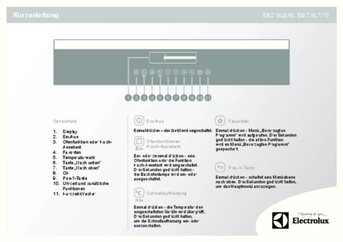 Mode d'emploi AEG-ELECTROLUX EBCGL60CN